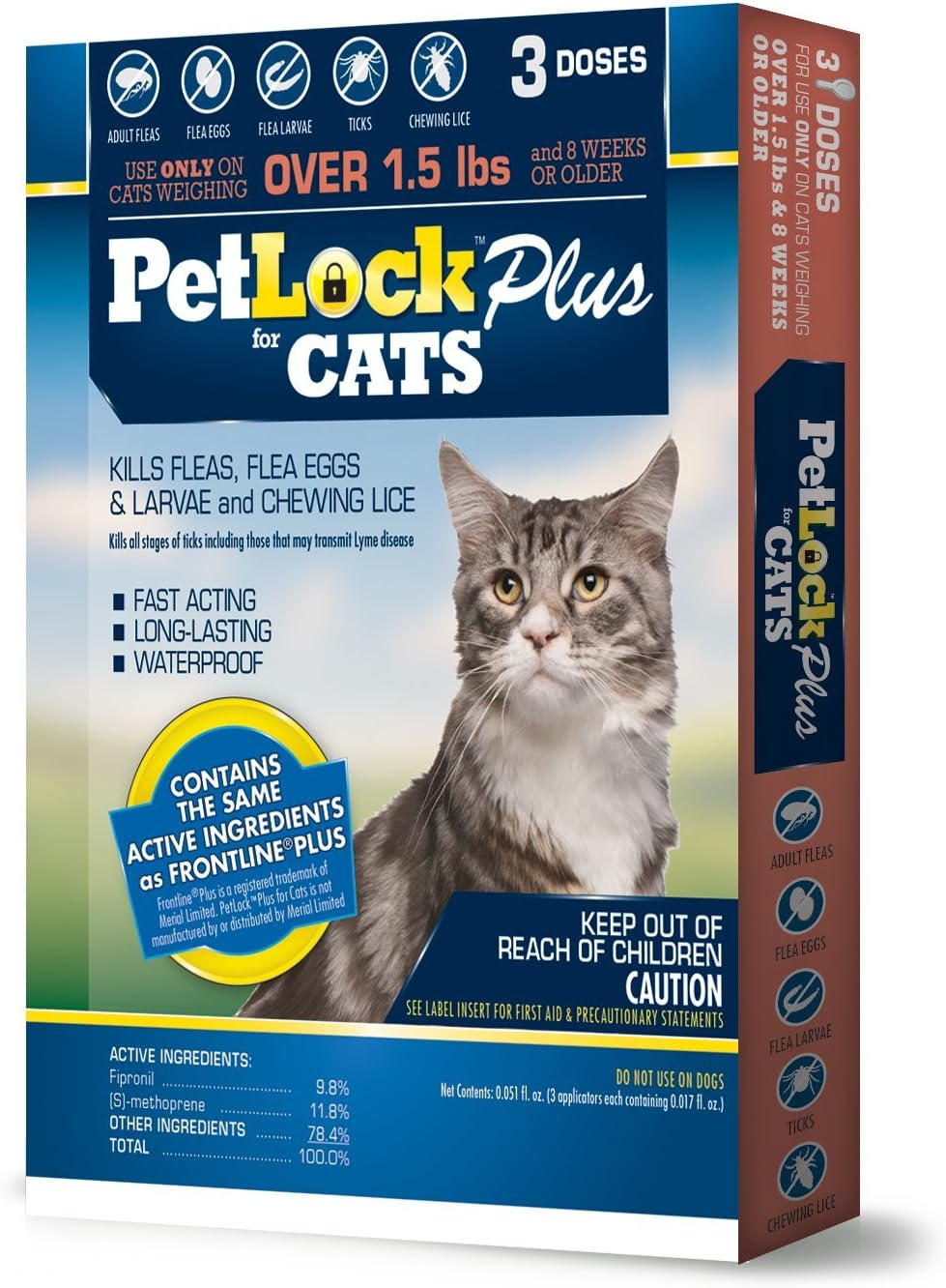Flea/Tick F/Cat 1.5lb+