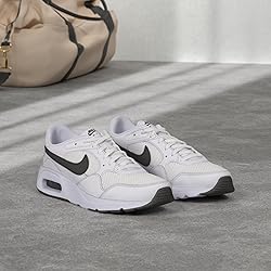 Nike Men's Air Max Sc Sneaker, White/Black/White, 8