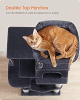 Feandrea Cat Tree Tower 112 cm Multi-Level Plush Condo with 4 Scratching Posts view 5