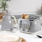 Salter Retro Grey 1.7L Kettle 3KW Rapid Boil 360° Base Auto Shut-Off view 3