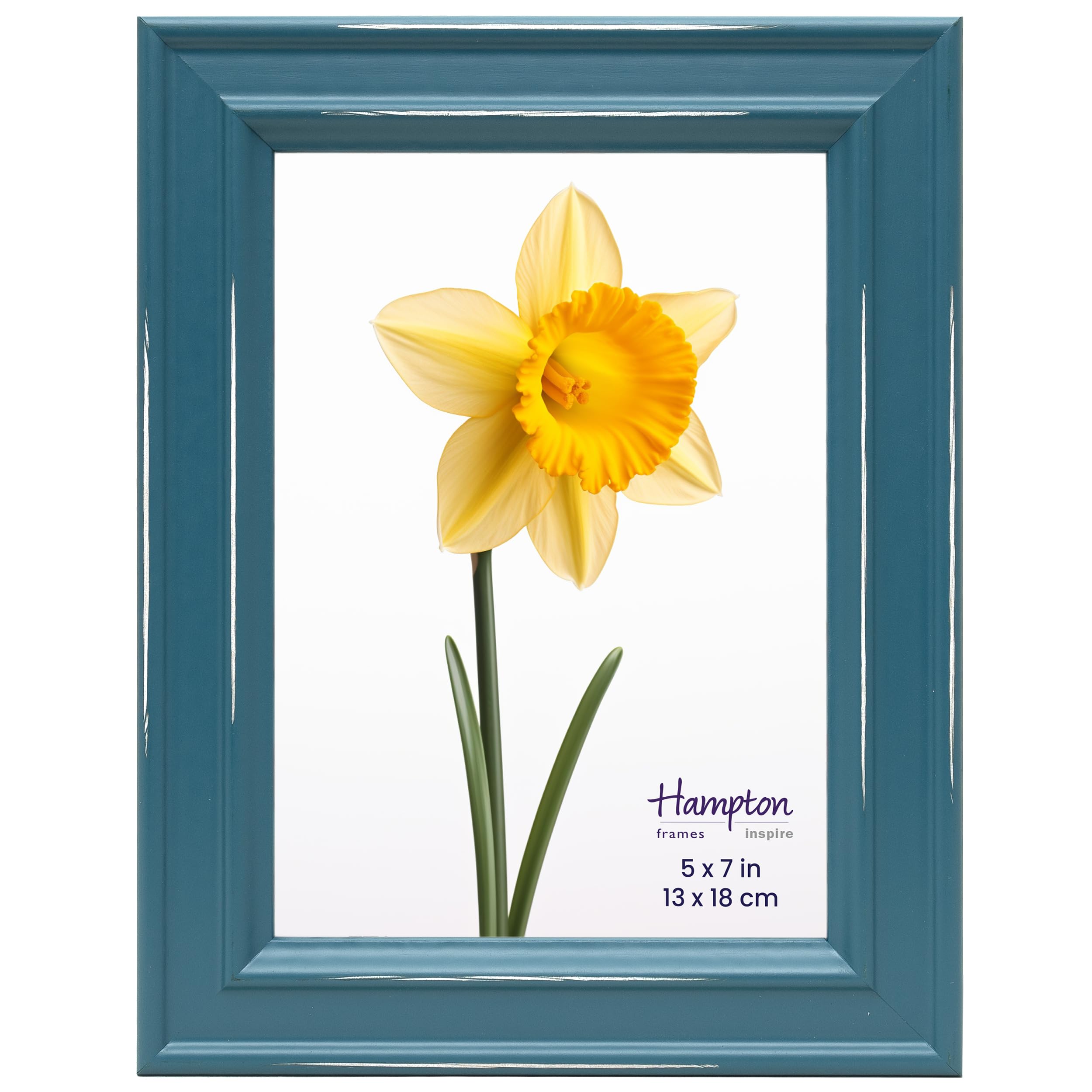 inspire By Hampton PALOMA 5x7 (13x18cm) Teal Picture Photo Frame Glass IBH-PAL301957T