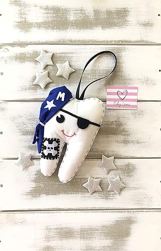 Amazon Com Personalized Boys Pirate Tooth Fairy Pillow With Star