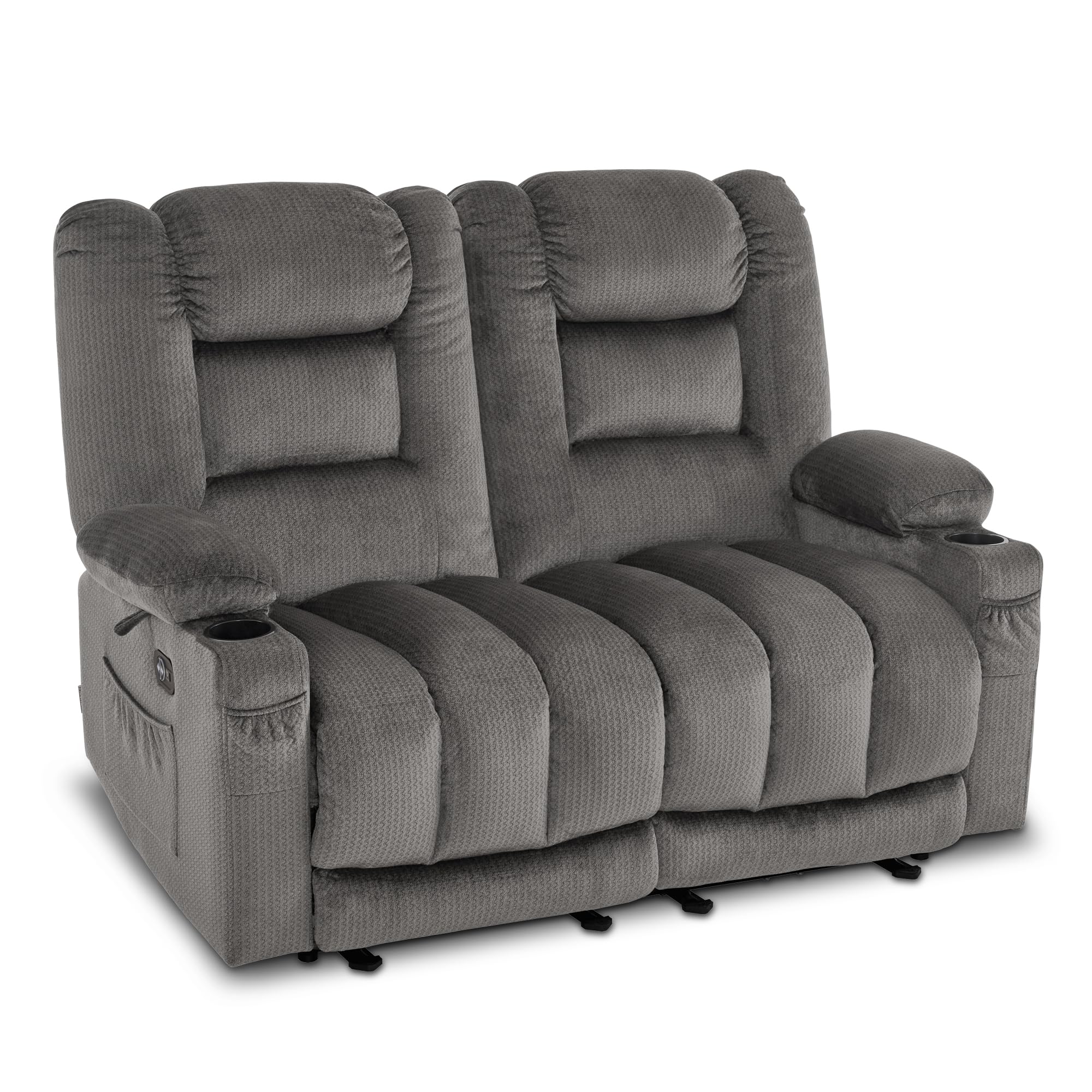 MCombo 55.9" Power Loveseat Recliner with Heat and