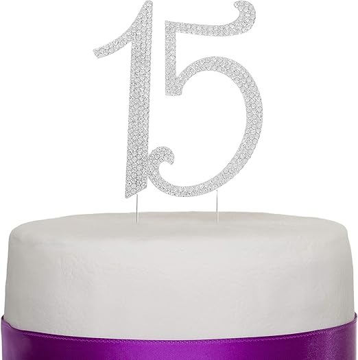 Amazon Com Ella Celebration 15 Cake Topper 15th Birthday