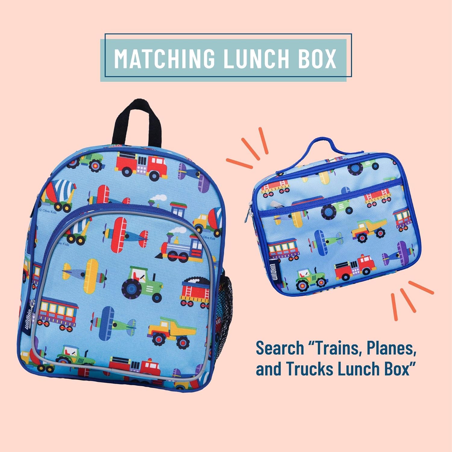 Wildkin Backpack for Toddlers, Boys and Girls Ideal for Daycare, Preschool and Kindergarten, Perfect Size for School and Travel, Mom's Choice Award Winner, One, Trains, Planes, and Trucks: Toys & Games