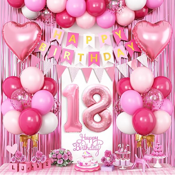 TOBATOBA - Decoraciones De Cumpleaños 14 Para Niñas, Banda Y Tiara De