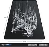 TITANWOLF Extra Large 1200x600mm Gaming Mouse Pad Black view 3