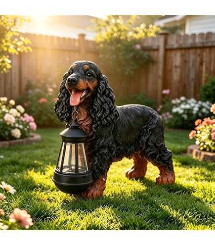 Amazon.com: Concrete spaniel figurine Stone Cocker Spaniel