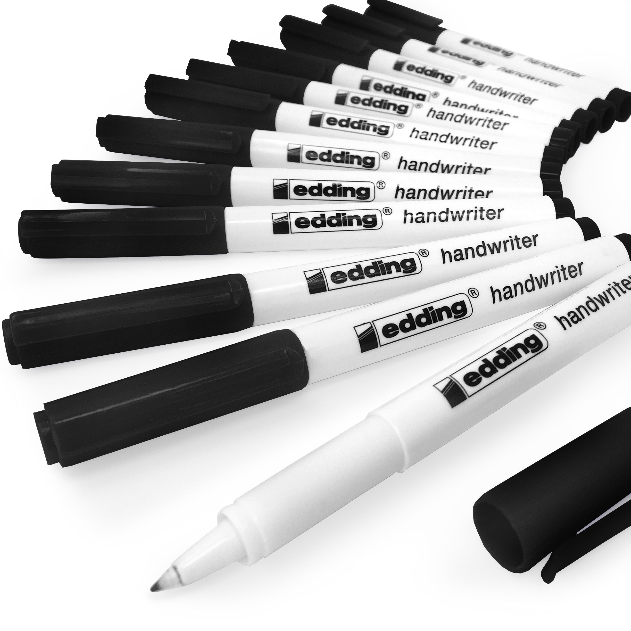 edding Handwriter Handwriting Pen – Black Ink – 0.6mm - Pack of 12