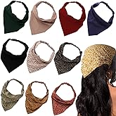 Jaciya Hair Scarfs Head Bandanas for Women Fashion Floral Triangle Head Scarf Hair Accessories