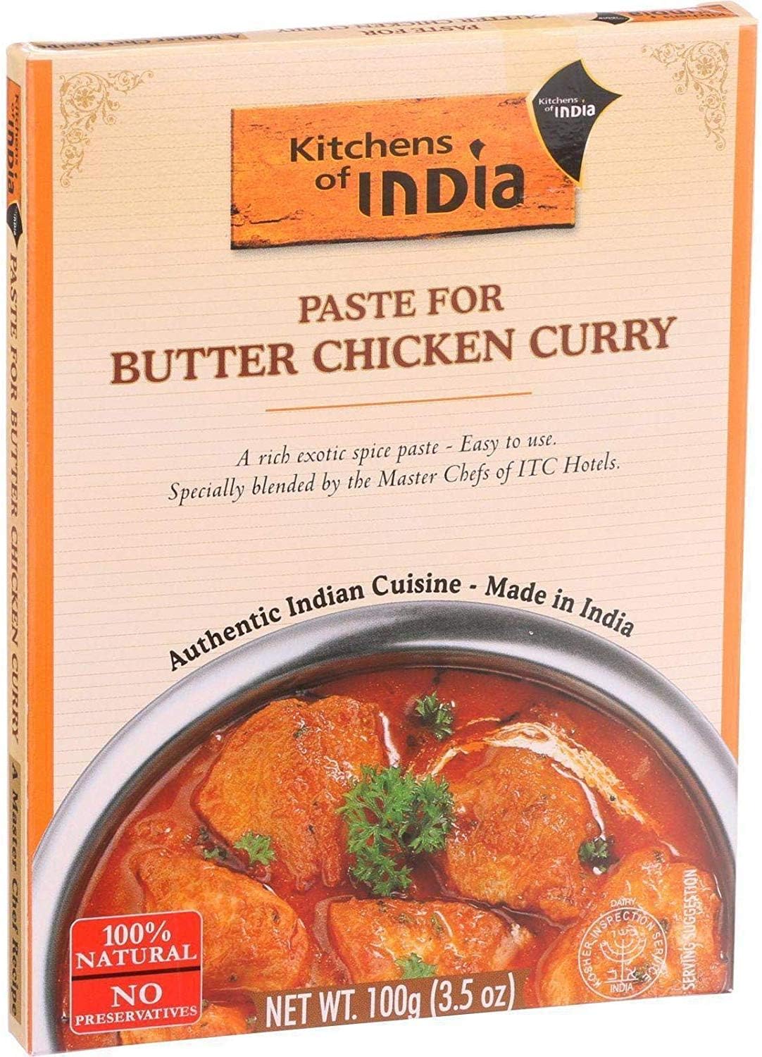 Kitchens of India Butter Chicken Curry Paste, 3.5 Ounce -- 6 per case. - PACK OF 2