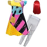 Szytypyl Sally Costume Kids, Sally Costume Girls Toddler Christmas Nightmare Dress Up