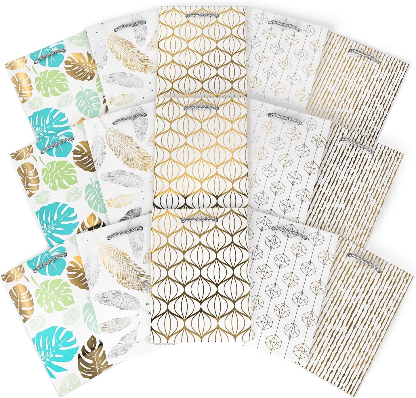 ARTEZA Gift Bags, White - Image 4