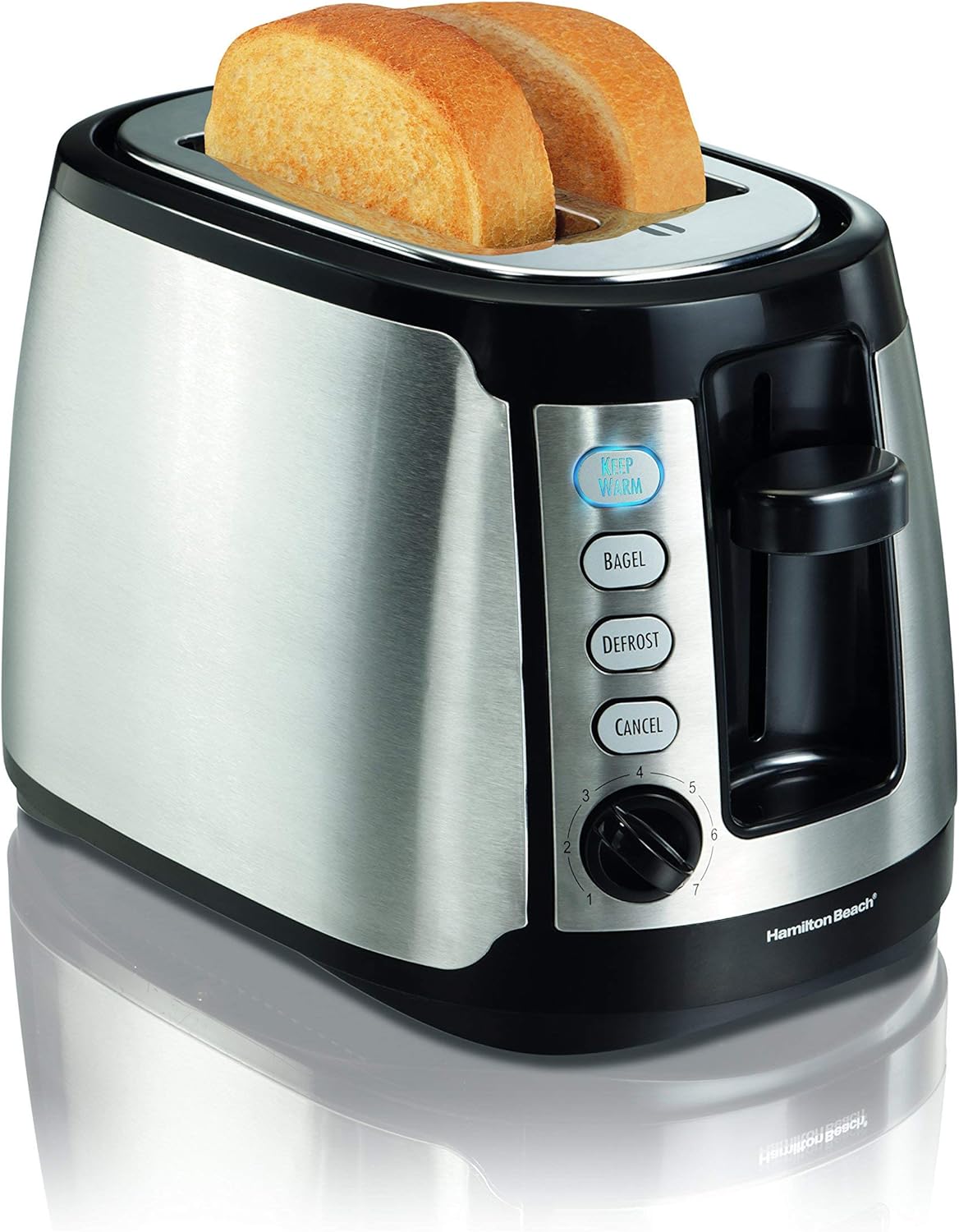 Hamilton Beach Keep Warm 2-Slice Toaster (22811) (Renewed)