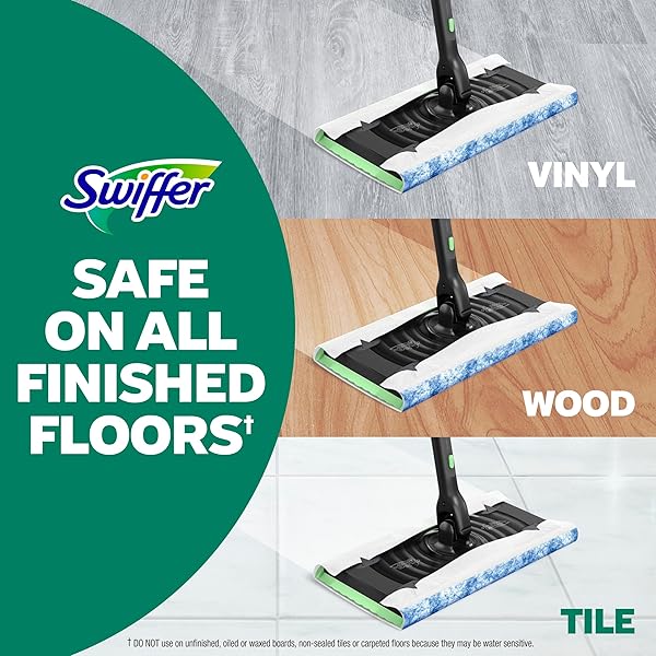 SWIFFER HEAVY DUTY MOP WET MULTI-SURFACE CLOTH REFILLS FOR FLOOR MOPPING AND CLEANING, PET WITH FEBREZE ODOR DEFENSE, 20 COUNT