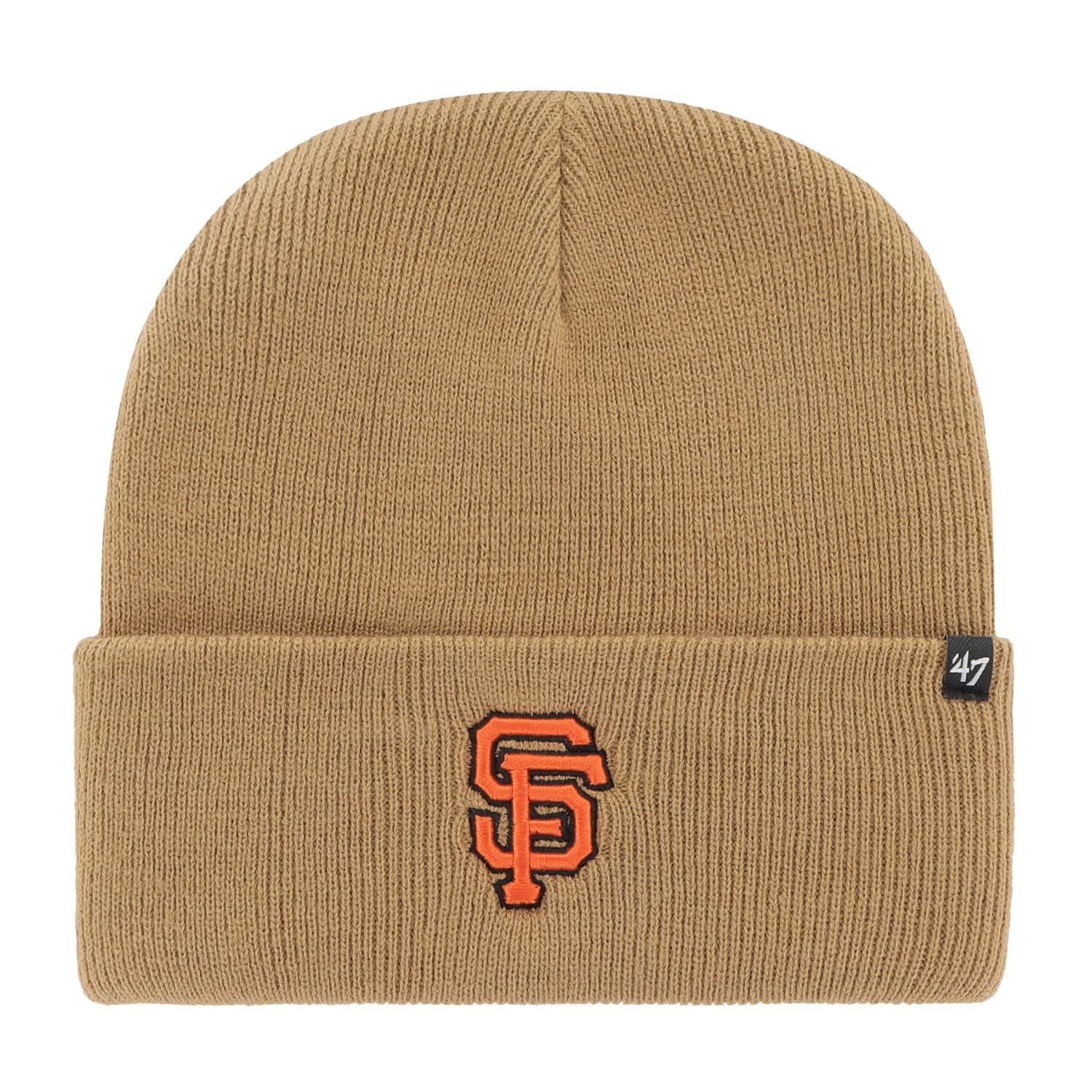 47 Brand Knit Beanie - Haymaker San Francisco Giants Camel