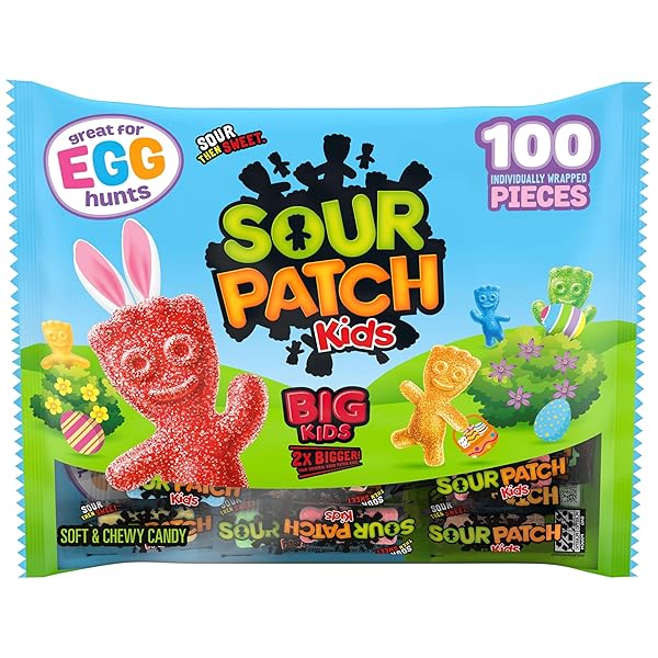 SOUR PATCH KIDS BIG KIDS INDIVIDUALLY WRAPPED SOFT...