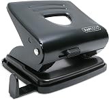Rapesco 1030 2-Hole Metal Punch 25 Sheet Capacity Black