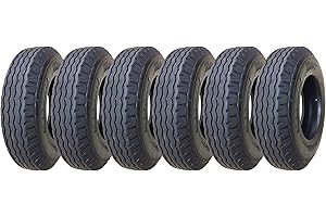 Zeemax Heavy Duty True Highway Trailer Tires 8-14.5 14 Ply Load Range G Speed Rating K 68mph -Set 6