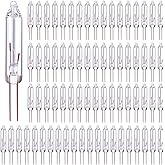 Aodaer 500 Pieces Clear Mini 2.5 Volt Replacement Light Bulbs, 0.17 Ampere, 0.42 Watt for Christmas Trees Decorative Light