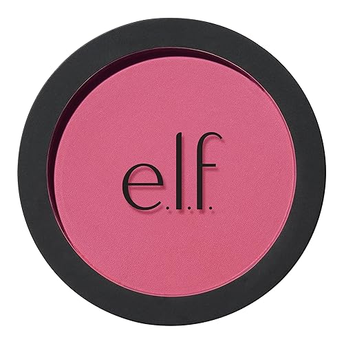 e.l.f. Primer-Infused Matte Blush, Long-Lasting, Lightweight & Buildable Powder Blush, Delivers A Matte Finish, Vegan & Cruelty-Free, Always Vibrant