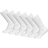 Brooklyn Socks Non-Skid Cotton Diabetic Neuropathy Crew Socks, Non-Binding Traction Control Multipack