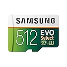 Samsung 512GB 100MB/s (U3) MicroSDXC Evo Select Memory Card with Adapter (MB-ME512GA/AM)