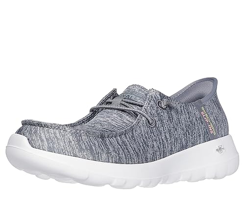 Skechers Women's Hands Free Slip-Ins Go Walk Joy Moc Toe Casual Shoe, Gray, 9 US