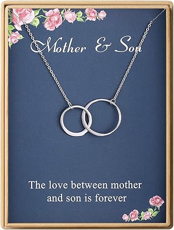 mom and son necklace
