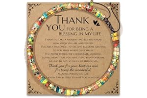 AGOT Thank You Gifts for Women: Teacher Appreciation Office Gifts for Coworkers Employee Boss Lady Manager Colleague Natural Stone Bracelet