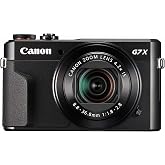 Canon PowerShot G7 X Mark II Digital Camera w/ 1 Inch Sensor and tilt LCD screen - Wi-Fi & NFC Enabled (Black) (Renewed)