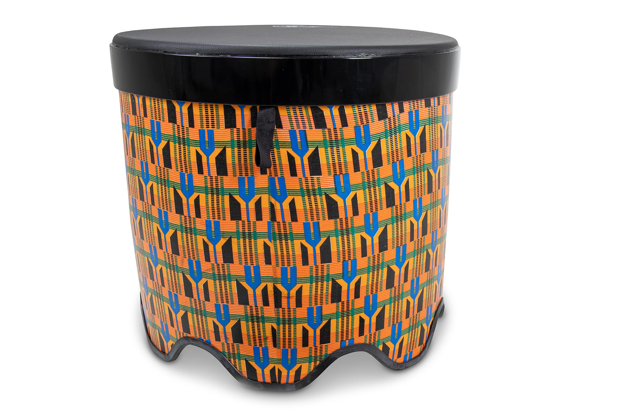 Toca Freestyle II Gathering Drum 18 x 16 Inch Kente Cloth TSSGD-18KT-SLP