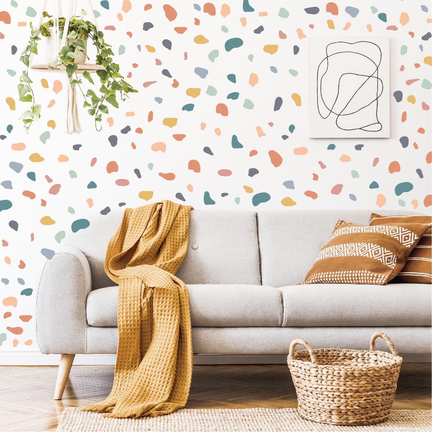 AOWDIAO 720 Pcs Irregular Polka Dots Stickers Peel and Stick Decals for Bedroom, Nursery, Living Room, Bathroom, Classroom, Vinyl Stickers for Wall, Car, Water Bottle, Laptop, Phone Case Decor