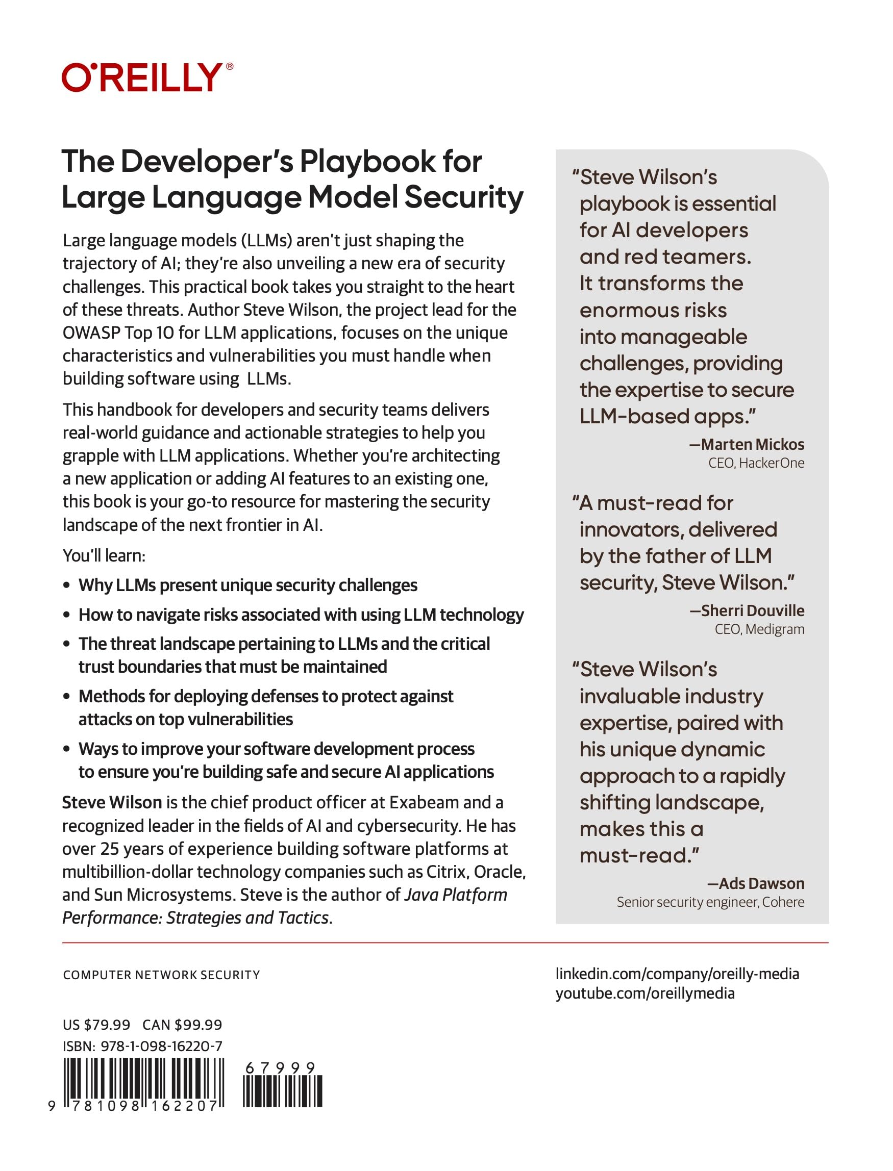 The Developer's Playbook for Large Language Model Security: Building Secure AI Applications