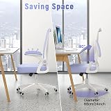 naspaluro Office Chair Ergonomic Desk Chair 90° Flip-up Armrests Purple view 4