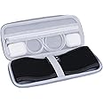 MUSICOZY Hard Storage Case for Sleep Headphones & Bluetooth Headband, Protective Travel Carrying Case for Sleep Eye Mask, Electronics and Accessories, Durable EVA Material with Carabiner Clip