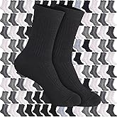 Croloose 200 Pairs Mens Socks Bulk for Homeless Donation Moisture Wicking Socks Casual Winter Sock for Homeless Unisex Adult
