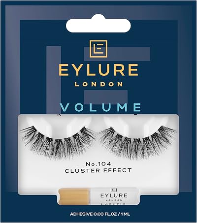 Eylure Volume Cluster Effect No.104 Lashes with Latex Free Adhesive
