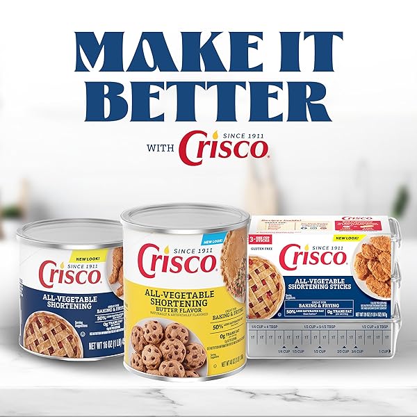 CRISCO BUTTER FLAVOR ALL-VEGETABLE SHORTENING, 48 OUNCE