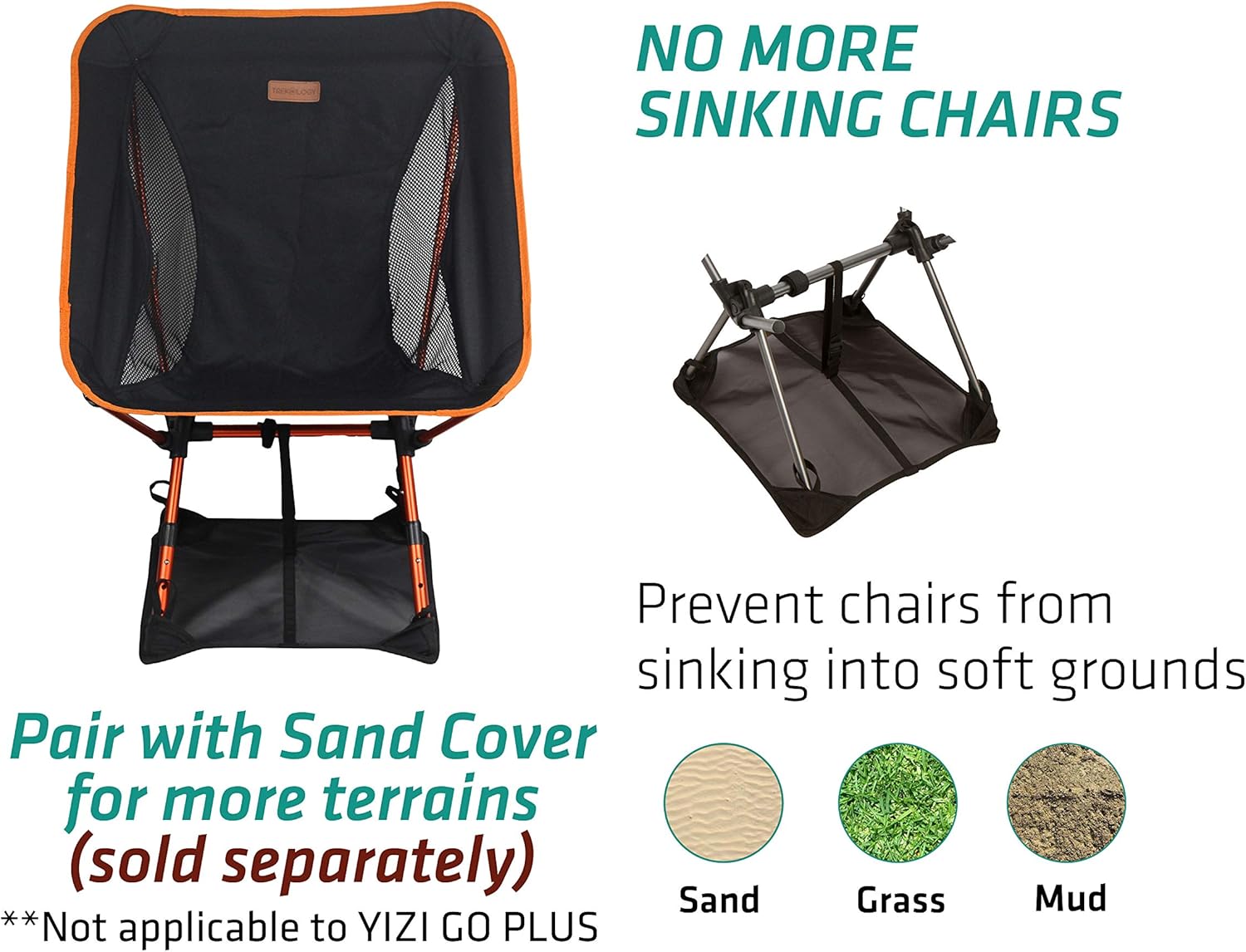 YIZI GO Portable Camping Chair - Compact Ultralight Folding Backpacking Chairs, Small Collapsible Foldable Packable Lightweight Backpack Chair in a Bag for Outdoor, Camp, Picnic, Hiking: Sports & Outdoors