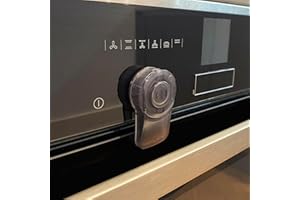 BOOBOO BABY Booboo® Oven Lock x1pc Black Child Oven Lock for Oven Doors - Childproofing Kitchen Safety with Kids Protector, Baby Oven Guard, and Safety Toddler - Easy Install Baby Proof Oven Lock