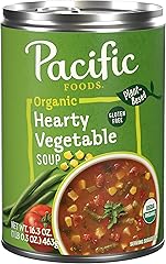 Pacific Foods Organic Hearty Vegetable Soup, Plant Based, 16.3 oz Can