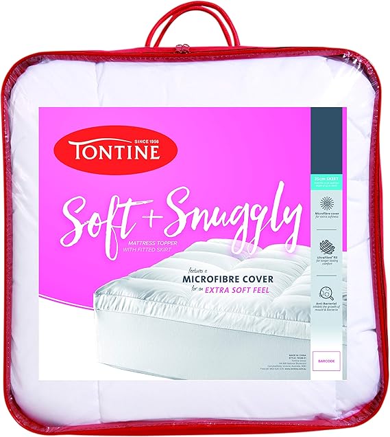 Tontine T6149 Soft and Snuggly Mattress Topper, Double Home