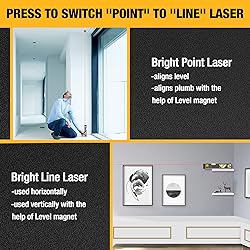 PREXISO 2-in-1 Laser Level 12 in Spirit Level with