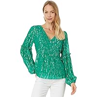 Lilly Pulitzer Women's Sullivan Top, Onyx Animal Magnetism at