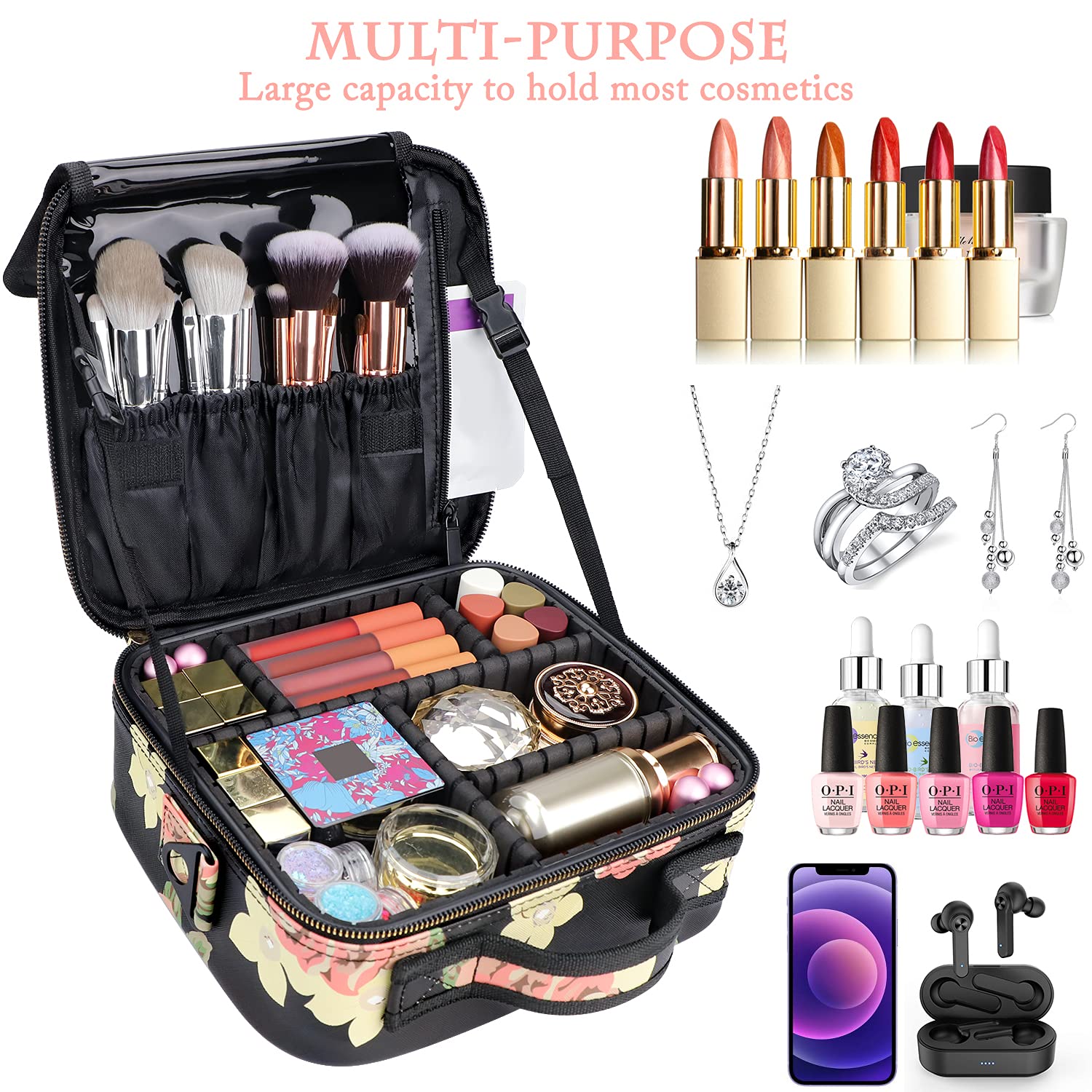 Travel Makeup Bag 10.2
