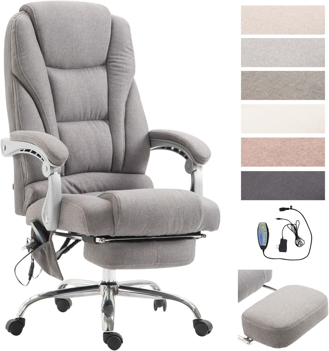 CLP Silla De Oficina De Masaje Pacific En Tela I Silla De Escritorio