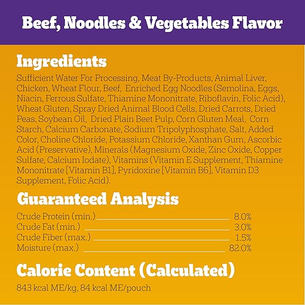 PEDIGREE CHOICE CUTS IN GRAVY WET DOG FOOD, ADULT SOFT WET DOG FOOD, VARIETY PACK, 3.5 OZ. POUCHES, 30 COUNT