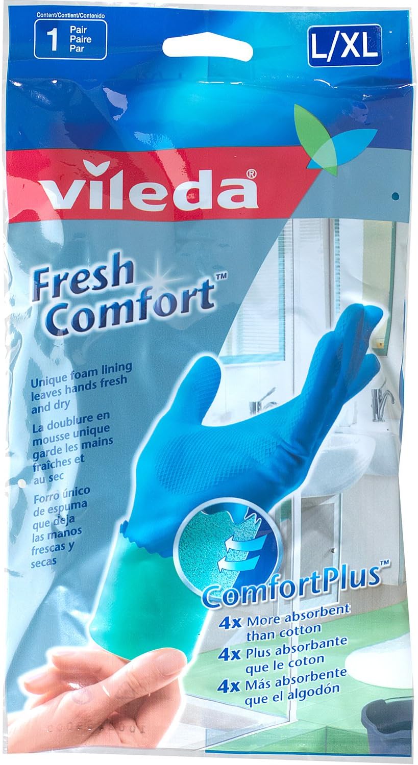 Vileda Fresh Comfort Latex Gloves, Large/XLarge (Pack of 12) Amazon