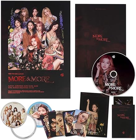 Twice 9th Mini Album More More Cd Photobook Postcard Coaster Card Photocard Official Photocard Set Official Poster Free Gift K Pop Sealed Twice Amazon It Cd E Vinili